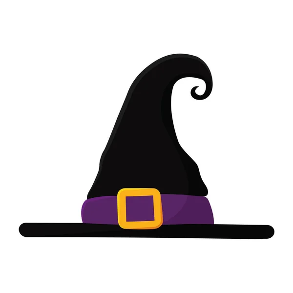 Isolé icône chapeau sorcier — Image vectorielle