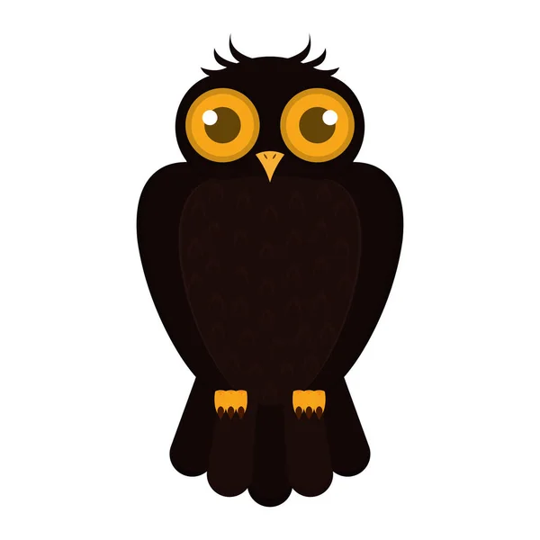 Изолированная икона совы — стоковый вектор