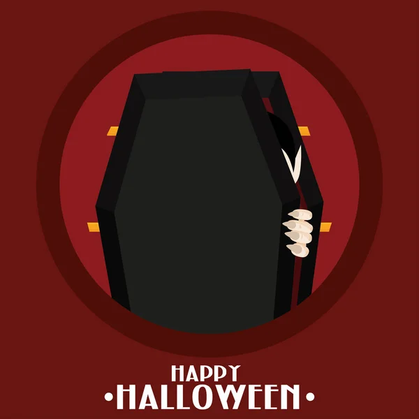 Feliz cartel de Halloween — Vector de stock