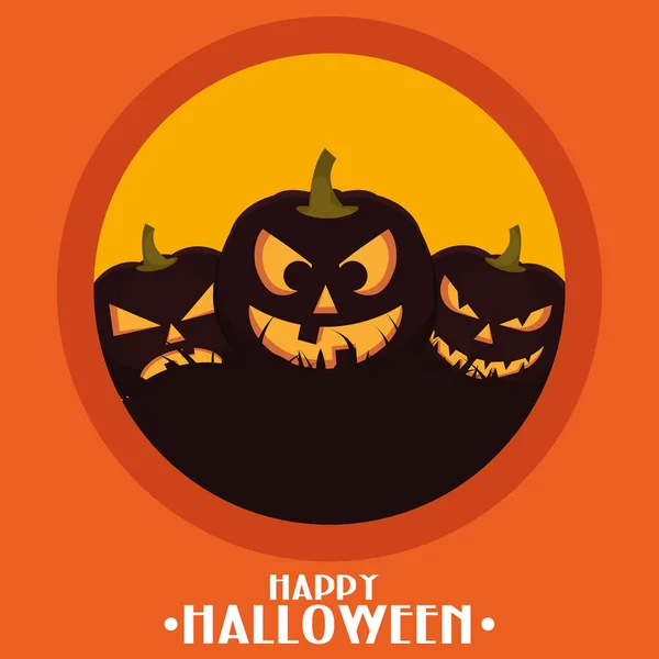 Happy halloween poster — Stock Vector