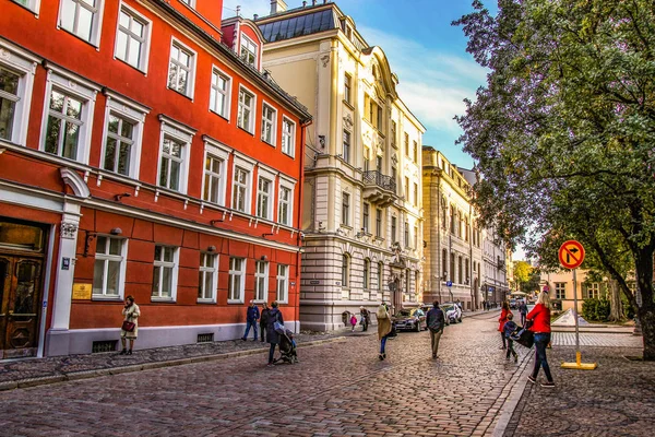 Riga Lettland Traditionelle Architektur Stadtblick — Stockfoto