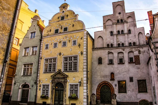 Riga Lettonie Architecture Traditionnelle Vue Sur Ville — Photo