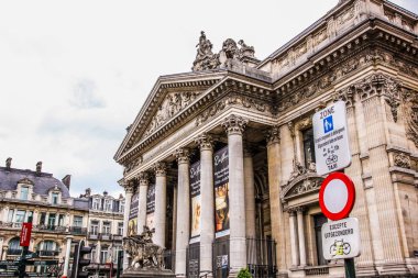 Brüksel, Belçika - 24 Haziran 2013: geleneksel mimari.