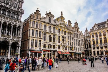 Brüksel, Belçika - 24 Haziran 2013: geleneksel mimari.