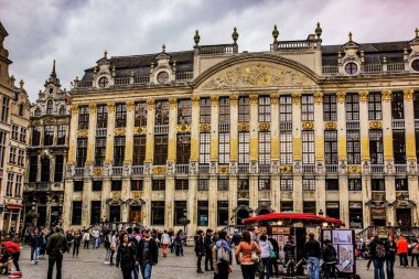 Brüksel, Belçika - 24 Haziran 2013: geleneksel mimari.