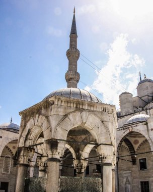 İstanbul, Türkiye - yaz - ünlü mimari, şehir manzarası. Sultan Ahmed Camii (Sultan Camii)
