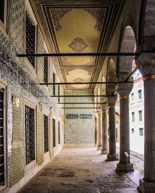 İstanbul, Türkiye - yaz - ünlü mimari, iç detaylar, dekor. Topkapı Sarayı Haremi