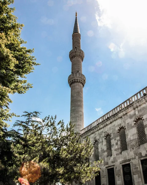 Κωνσταντινούπολη Τουρκία Καλοκαιρινή Διάσημη Αρχιτεκτονική Θέα Στην Πόλη Τζαμί Σουλτάνος — Φωτογραφία Αρχείου