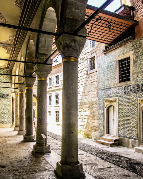 Istanbul Törökország Nyári Híres Építészet Belső Részletek Dekoráció Topkapi Palota — Stock Fotó
