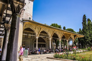 İstanbul, Türkiye - yaz - ünlü mimari, iç detaylar, dekor. Topkapı Sarayı mimarisi