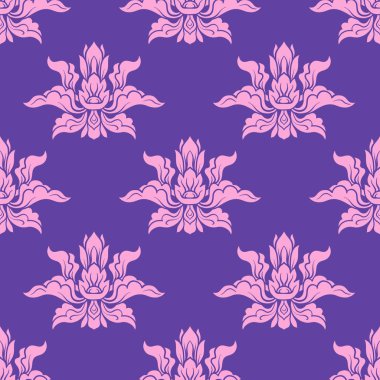 Dikişsiz desen, arka planını geleneğin dekoratif elemanlar