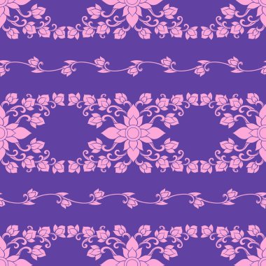 Dikişsiz desen, arka planını geleneğin dekoratif elemanlar