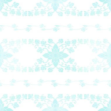 Dikişsiz desen, arka plan mavi sulu boya dekoratif elem