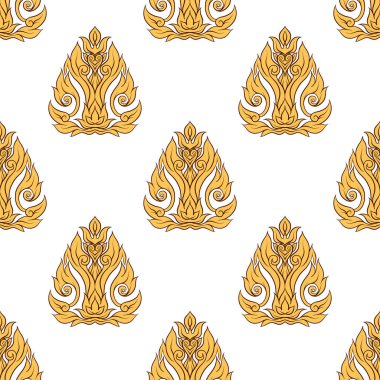 Dikişsiz desen, arka planını geleneğin dekoratif elemanlar
