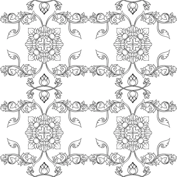 Seamless pattern, background of decorative elements of tradition — Stock Vector