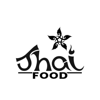 Tay gıda, restaurantwith geleneksel Tay süsleme, pa için logo