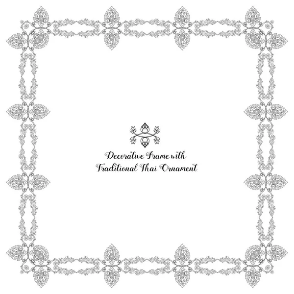 传统泰式 ornam 装饰元素的框架集 — 图库矢量图片