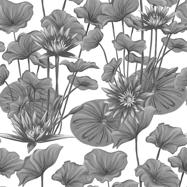 Modèle sans couture vectoriel, fond avec des plantes tropicales — Image vectorielle