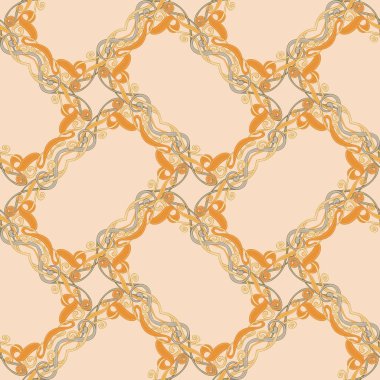 Dikişsiz desen, art nouveau tarzında çiçek süsleme ile arka plan, 