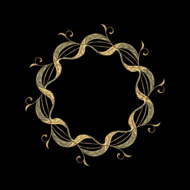 Art nouveau tarzında çiçek dekoratif elemanlar