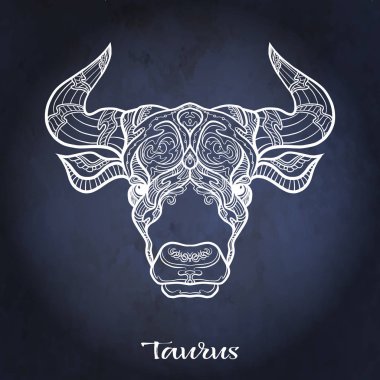 Zodyak işareti. Astrolojik burç koleksiyonu. Vektör çizim