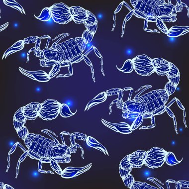 Dikişsiz desen, etnik desenli süslü hayvan ile arka plan