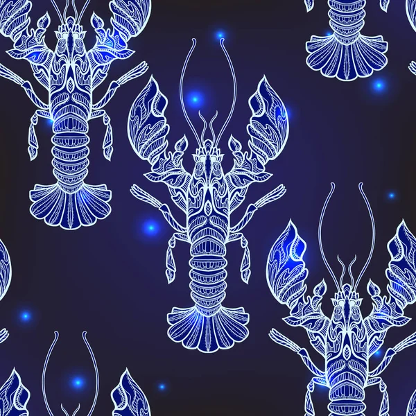 Dikişsiz desen, etnik desenli süslü hayvan ile arka plan