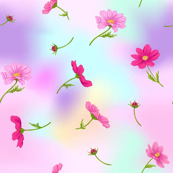 Çiçek seamless modeli, arka plan bahar çiçekleri ile. 