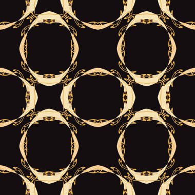 Dikişsiz desen, art nouveau tarzında çiçek süsleme ile arka plan, 