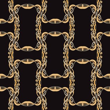 Dikişsiz desen, art nouveau tarzında çiçek süsleme ile arka plan, 