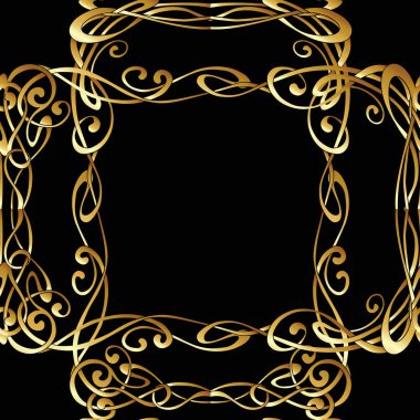 Dikişsiz desen, art nouveau tarzında çiçek süsleme ile arka plan, 