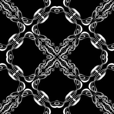 Dikişsiz desen, art nouveau tarzında çiçek süsleme ile arka plan, 