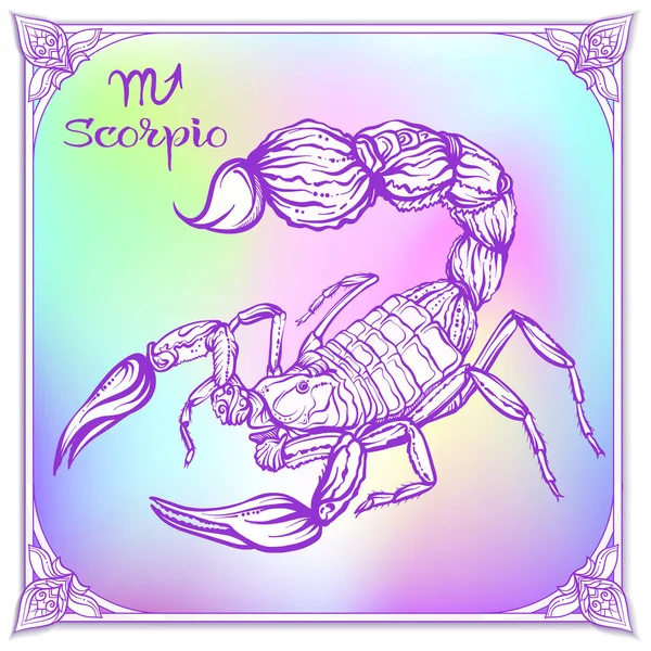 Zodiac tecken. Astrologiska horoskop samling. Vektorillustration — Stock vektor