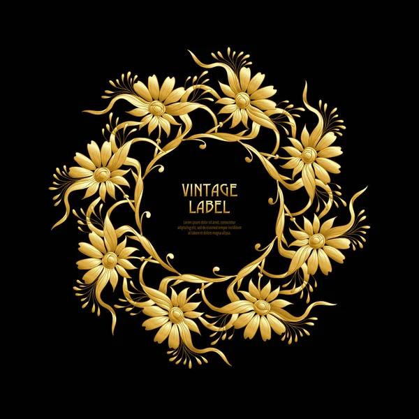 Ürün veya kozmetik art nouveau tarzında, vintage, eski, retro tarzı için etiket.