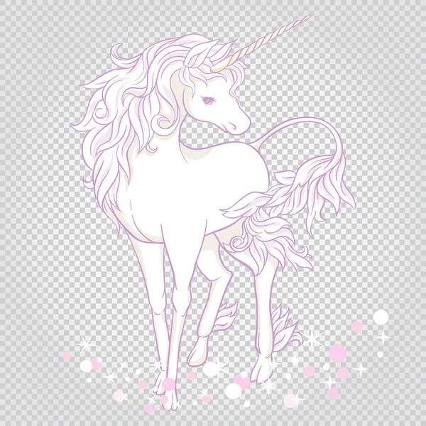 Unicorn. Vektorillustration. — Stock vektor