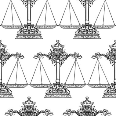 Dikişsiz desen, etnik desenli süslü öğeleri ile arka plan