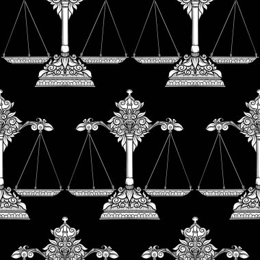 Dikişsiz desen, etnik desenli süslü öğeleri ile arka plan