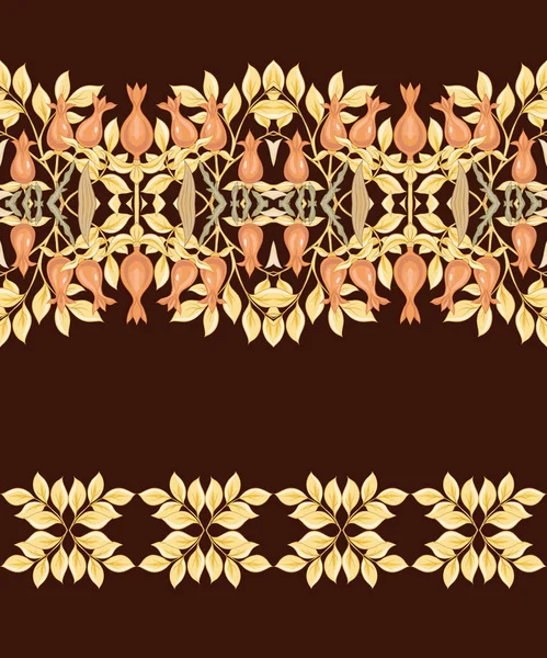 Padrão Sem Costura Floral Fundo Com Estilo Art Nouveau Vintage — Vetor de Stock