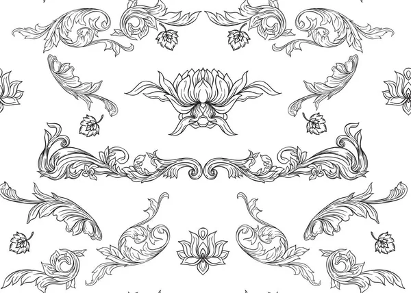 Traditionele Chinese naadloze patroon, ornament — Stockvector