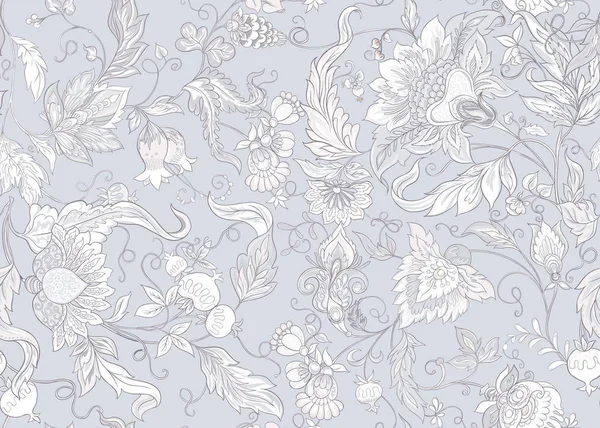 Vintage tarzda stilize süs çiçekleri