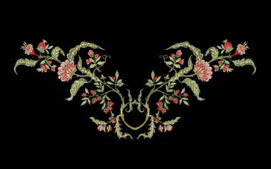 fantezi çiçek seamless modeli