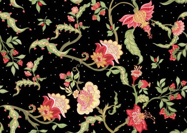 Şekillendirilmiş süs çiçekleriyle kusursuz desen 