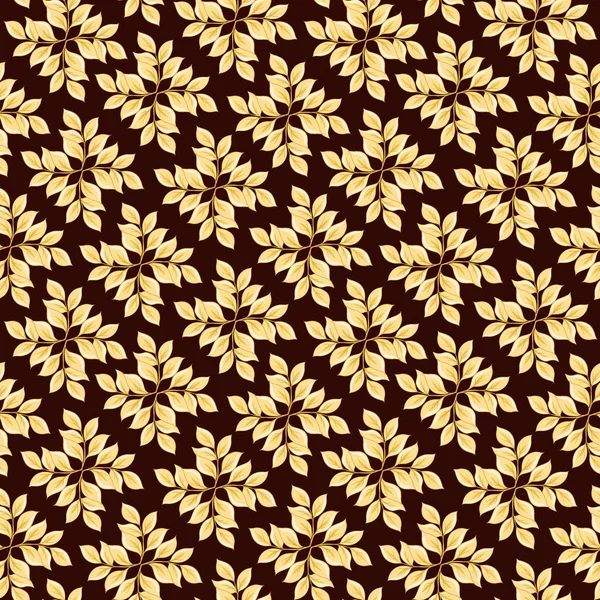 Bloemen naadloos patroon, — Stockvector