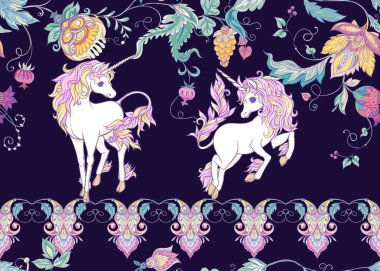 Vintage tarzda stilize süs çiçekleri