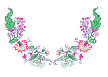 çiçek dekoratif elemanlar