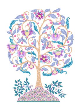 Şekillendirilmiş çiçeklerle kusursuz desen.