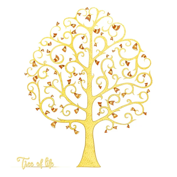 Árbol de la vida. En estilo art nouveau — Vector de stock