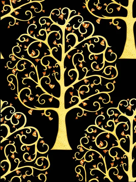 Árbol de la vida. En estilo art nouveau — Vector de stock