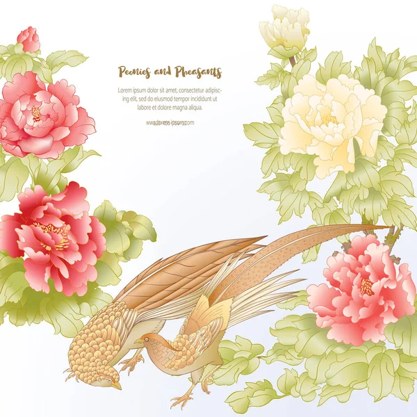 Sülün çiçekli şakayık ağacı dalı