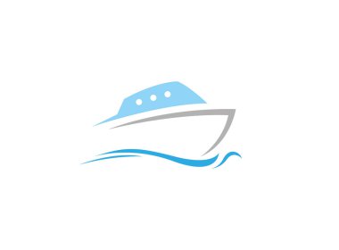 beyaz arka plan üzerinde izole tekne basit simgesi 